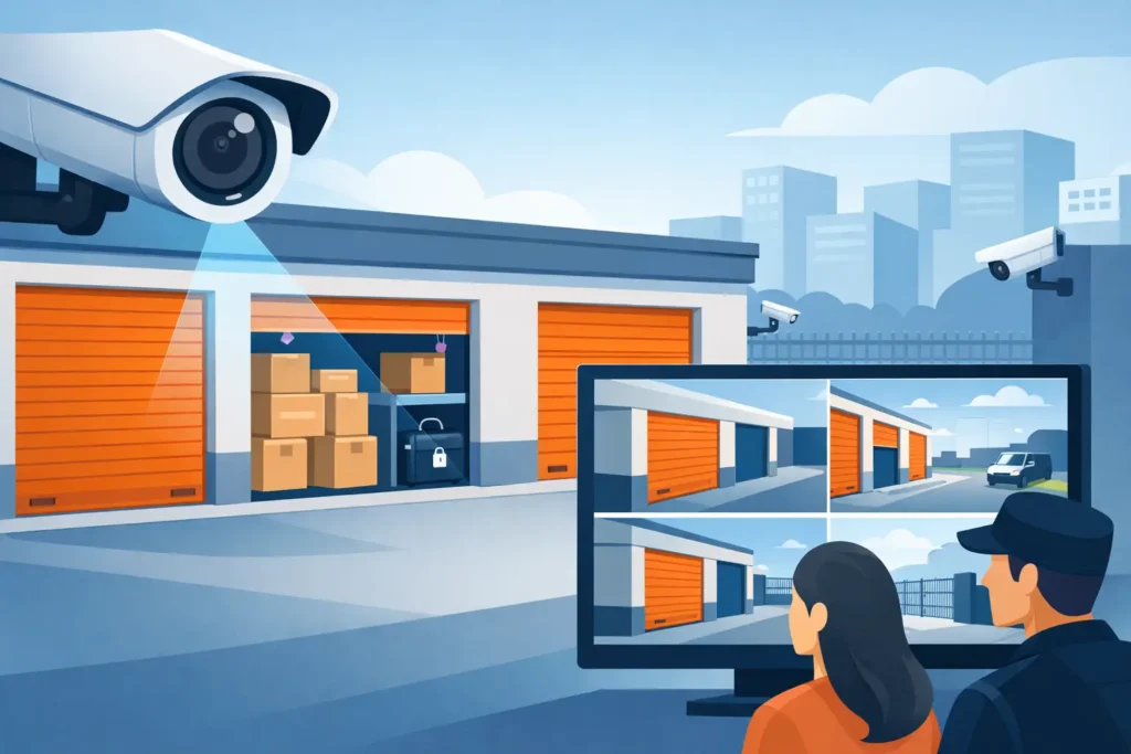 How CCTV Monitored Storage Units Keep Items Safer